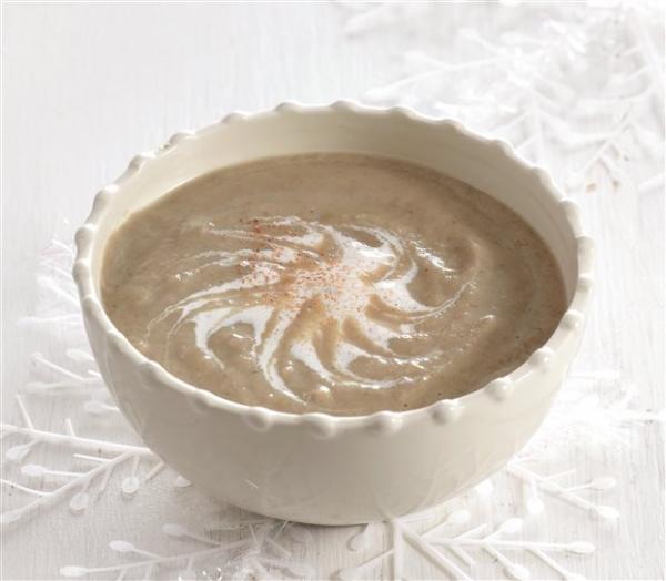 Σούπα μανιταριών με κρέμα από τυρί