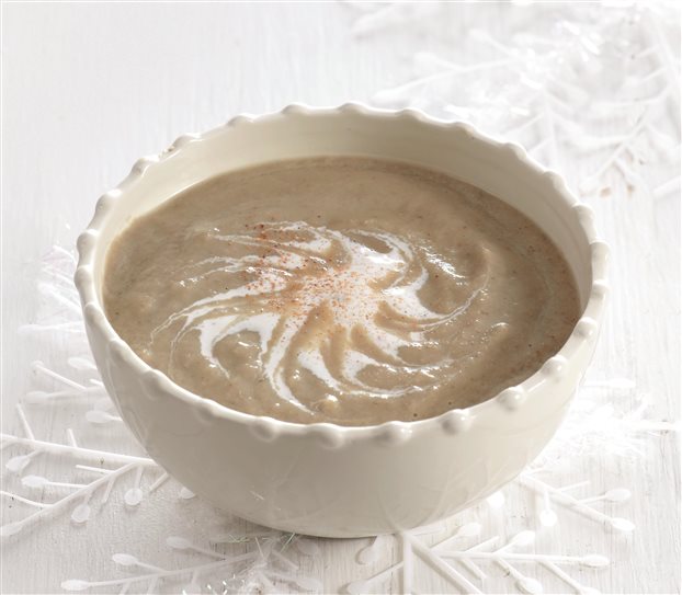 Σούπα μανιταριών με κρέμα από τυρί