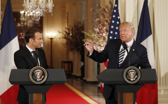 Συμφωνία με Μακρόν για τα πυρηνικά του Ιράν προανήγγειλε ο Τραμπ