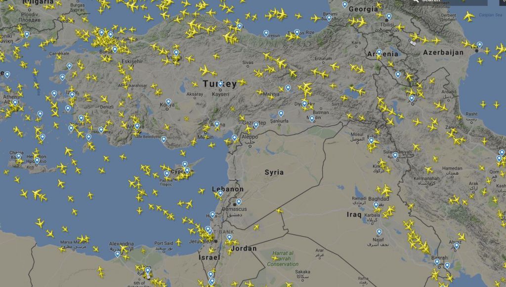 Νεκρή ζώνη για τις εμπορικές πτήσεις η Συρία