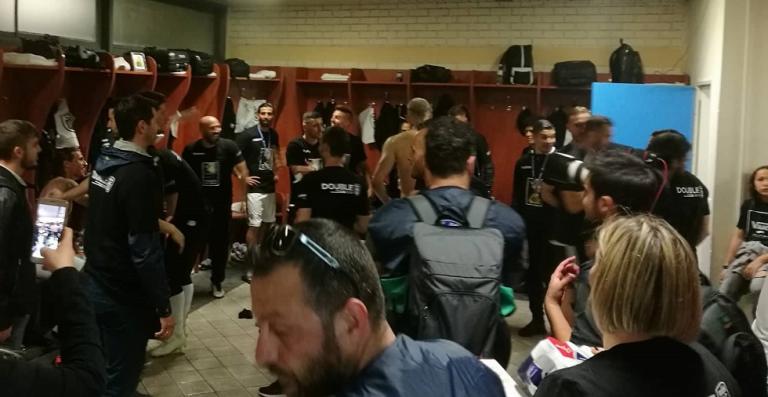 Οι πανηγυρισμοί στα αποδυτήρια του ΠΑΟΚ [Βίντεο]