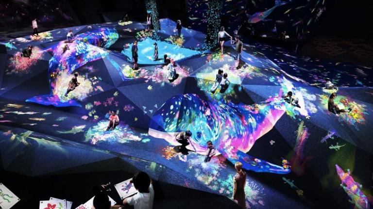 Εντυπωσιακό θέαμα στο Μουσείο Ψηφιακής Τέχνης στο Τόκιο