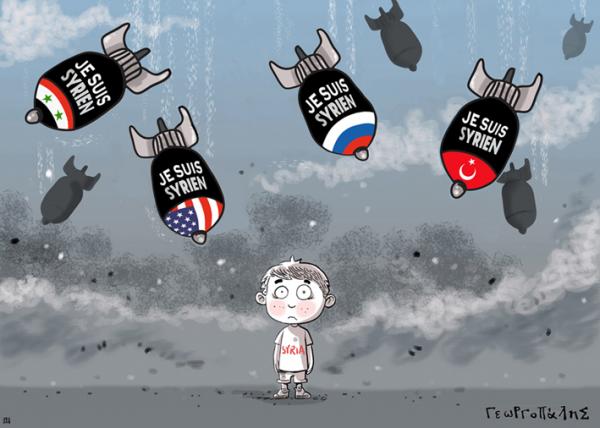 Έκθεση γελοιογραφίας στο Μετρό Συντάγματος