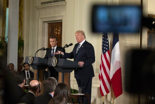 Τηλεφωνική επικοινωνία Μακρόν – Τραμπ για τη Μέση Ανατολή