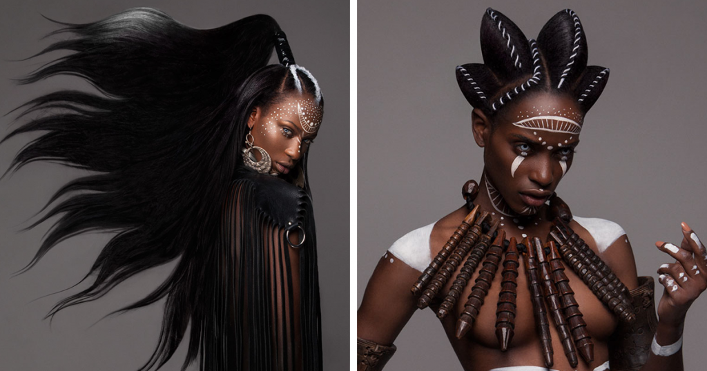 Σύγχρονα πορτρέτα μόδας εμπνευσμένα από αφρικανική κουλτούρα