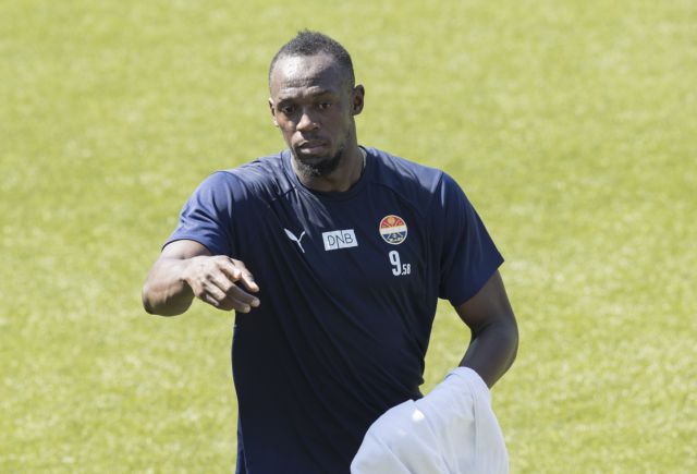 Ο Μπολτ προπονείται με την Στρόμσγκοντσετ