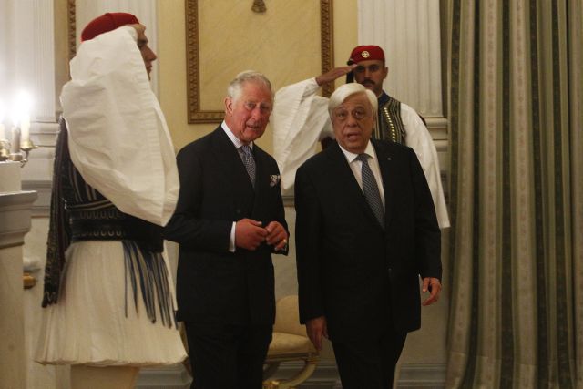 Pavlopoulos calls for return of Parthenon Marbles at dinner for Prince Charles