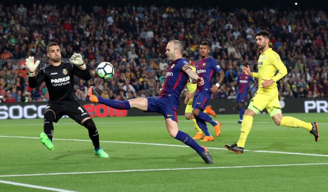 Πεντάστερη η Μπαρτσελόνα στο αντίο του Ινιέστα στο «Καμπ Νου»