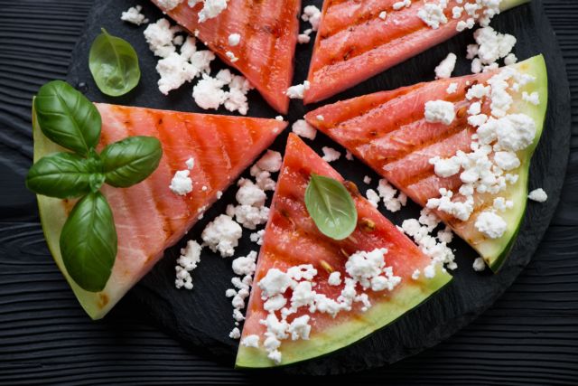 Σαλάτα με καρπούζι και φέτα