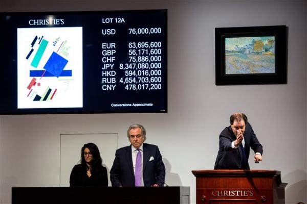 Μαλέβιτς: Έλξη δεκάδων εκατομμυρίων δολαρίων για τον καλλιτέχνη του σουπρεματισμού