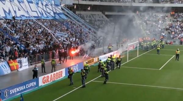 Επεισόδια στον τελικό Κυπέλλου της Σουηδίας [Βίντεο]