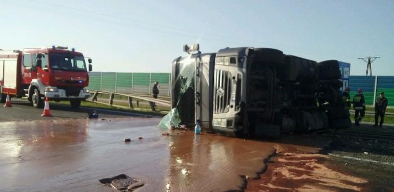 Σοκολατένιος έγινε δρόμος στην Πολωνία εξαιτίας τροχαίου