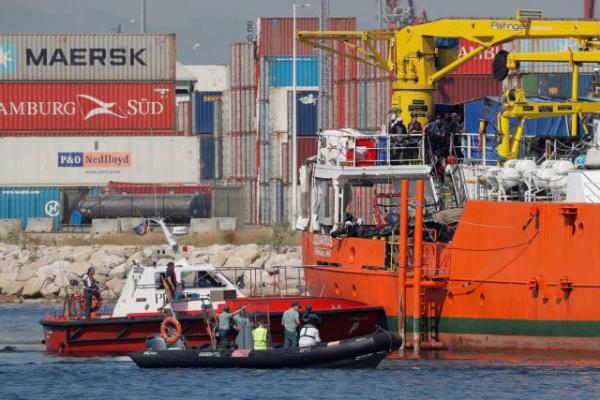 Ισπανία: Το πλοίο Aquarius έφτασε στη Βαλένθια
