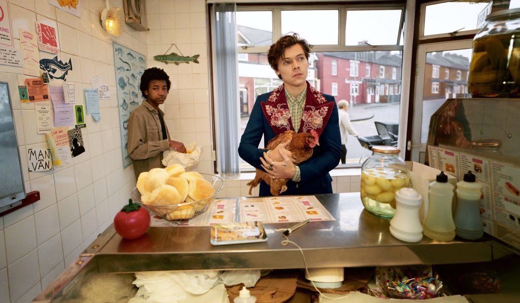 Ο Harry Styles ποζάρει για τον οίκο Gucci μαζί με μία…κότα!