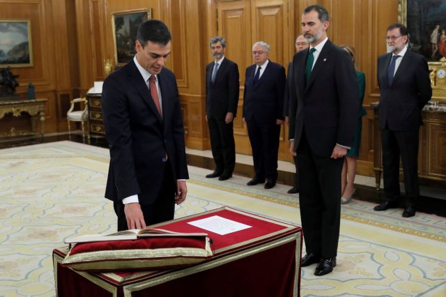 Ισπανία: Ορκίστηκε πρωθυπουργός ο Πέδρο Σάντσεθ