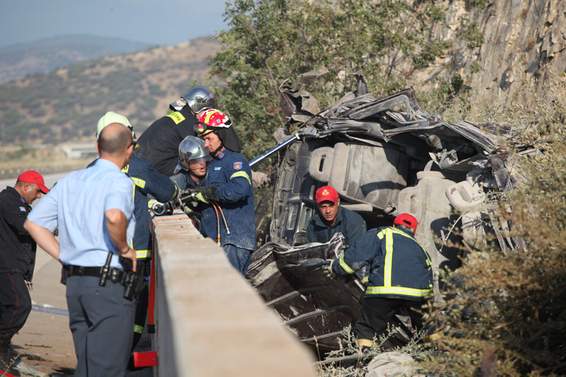 Καβάλα: Στη ΜΕΘ δύο εκ των τραυματιών του τροχαίου στην Εγνατία