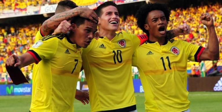 Με Χάμες και Φαλκάο στην αποστολή της η Κολομβία