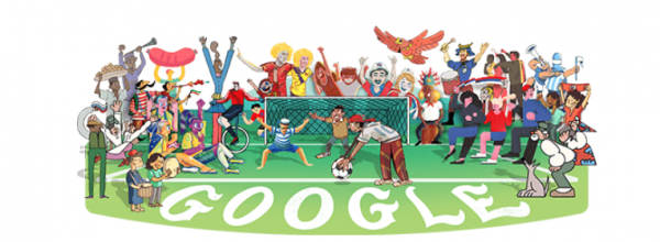 Αφιερωμένο στο Μουντιάλ το σημερινό Google Doodle