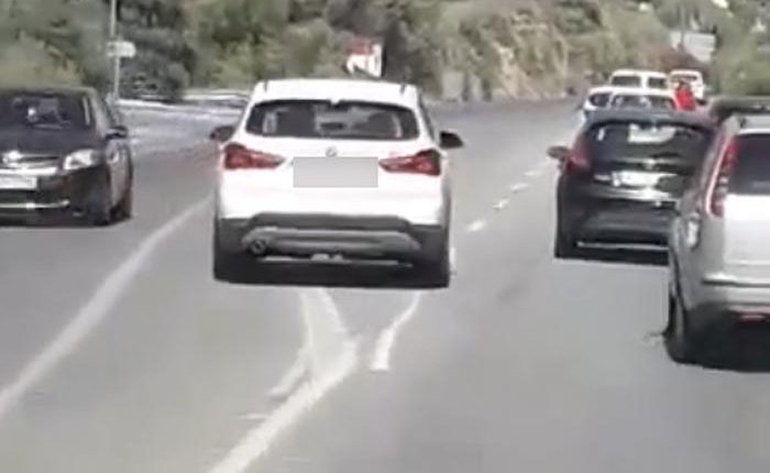 Επικίνδυνη προσπέραση στον Καβρό Χανίων