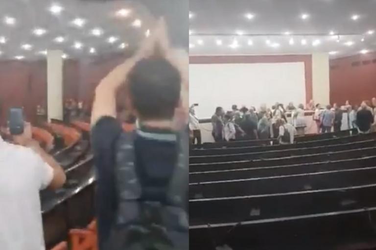 Πολίτες τραγούδησαν «Μακεδονία ξακουστή» στην εκδήλωση του ΣΥΡΙΖΑ