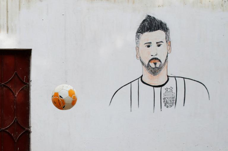 Η γενέτειρα του Μέσι βάφτηκε στα χρώματα του Μουντιάλ