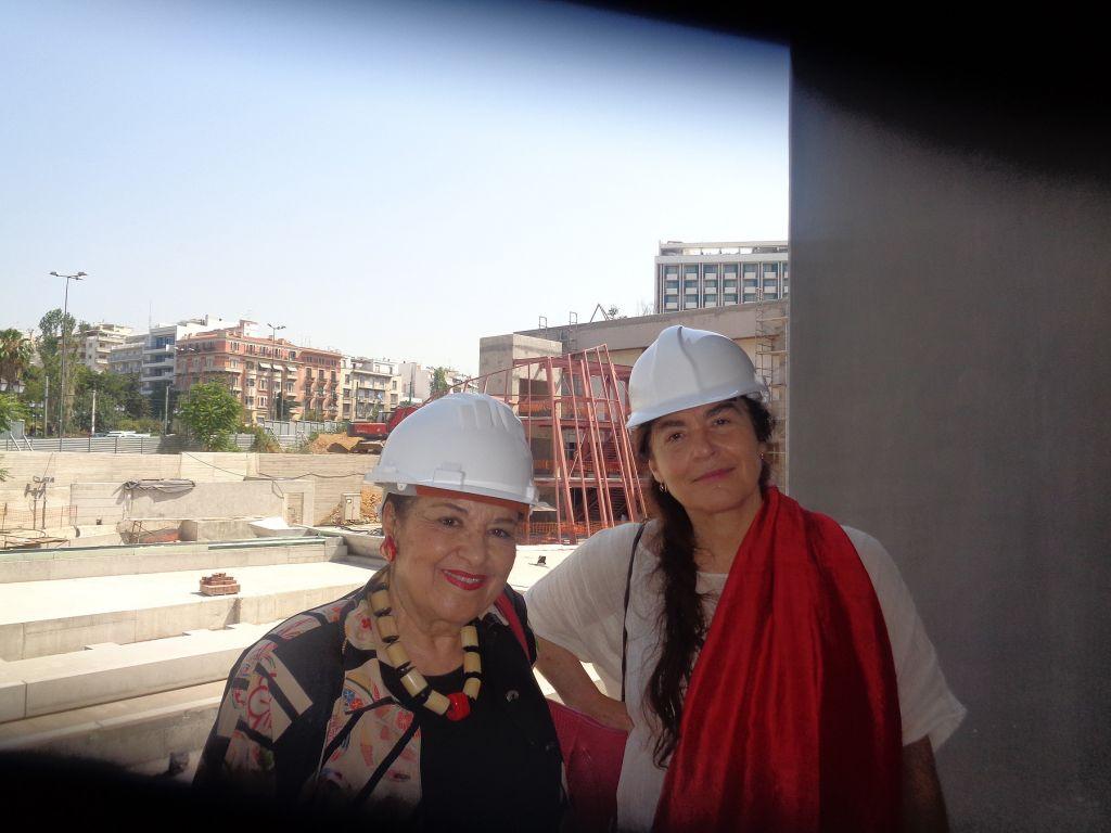 Στο εργοτάξιο της Πινακοθήκης ξενάγησε η Λαμπράκη Πλάκα την Κονιόρδου