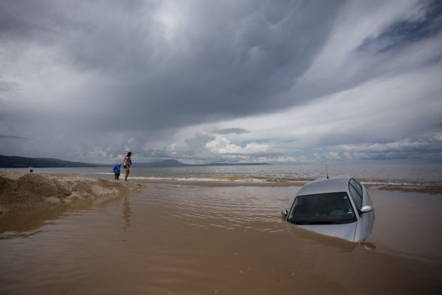 Καταστροφές από τις πλημμύρες στα Βρασνά Θεσσαλονίκης