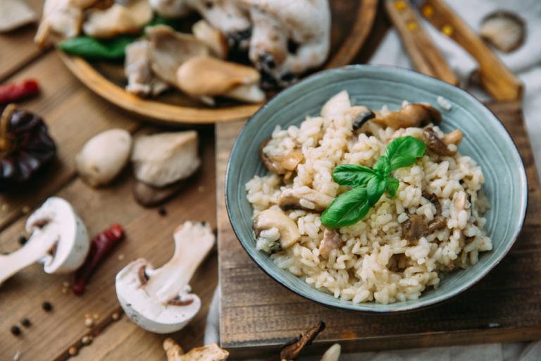 Νόστιμο ριζότο με μανιτάρια