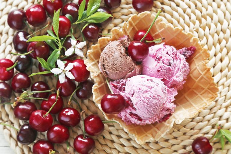 Εύκολη συνταγή για παγωτό κεράσι-μπανάνα