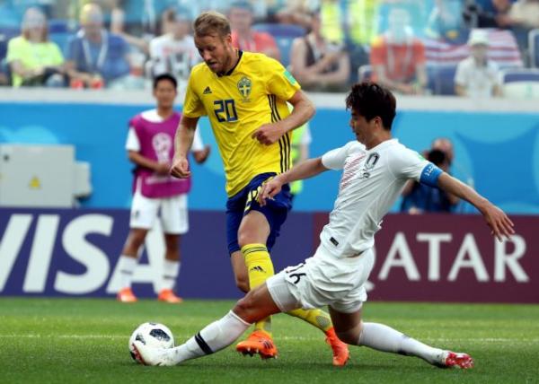 Livescore: Σουηδία-Ν. Κορέα (1-0 Τελικό)
