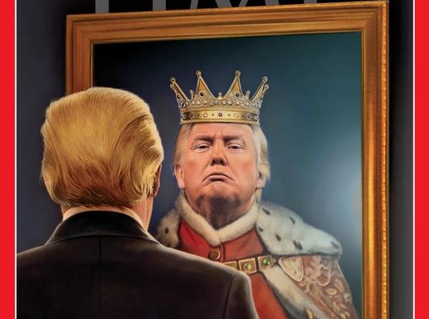 Η βασιλική αντανάκλαση του Τραμπ στο εξώφυλλο του περιοδικού Time
