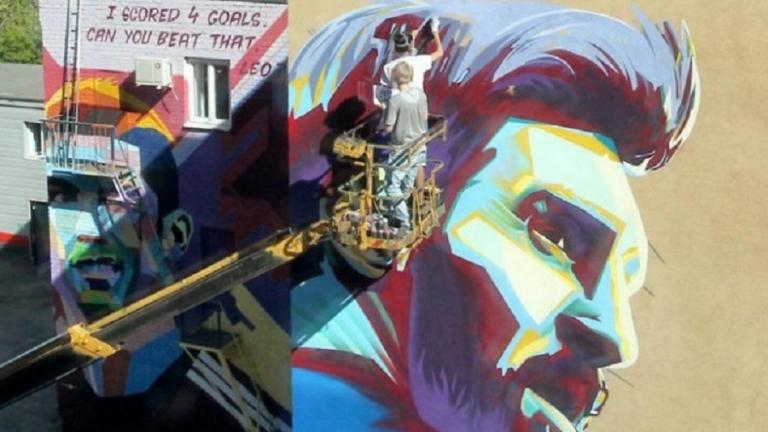 Μουντιάλ και… τέχνη: Αντικριστά πορτρέτα Ρονάλντο και Μέσι