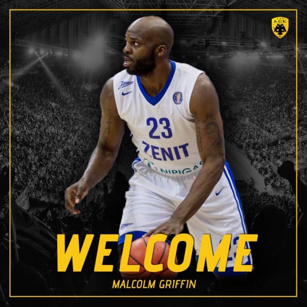 Η ΑΕΚ ανακοίνωσε την απόκτηση του Μάλκομ Γκρίφιν