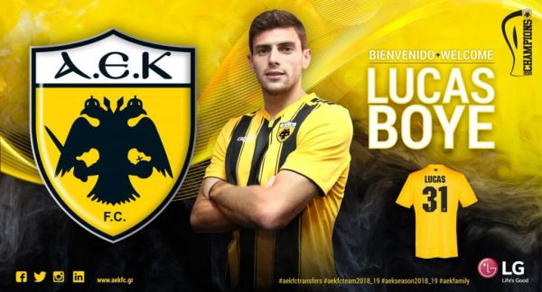 Παίκτης της ΑΕΚ και επισήμως ο Λούκας Μπογέ