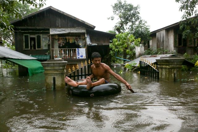 Μιανμάρ: Φονικές πλημμύρες, τουλάχιστον 10 νεκροί