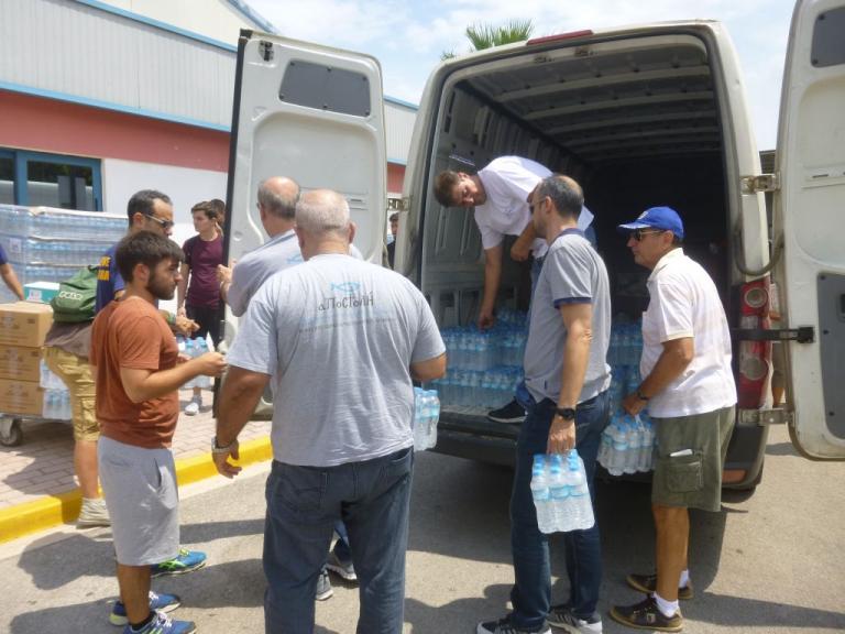 Η «Αποστολή» πλάι στους πυροπαθείς