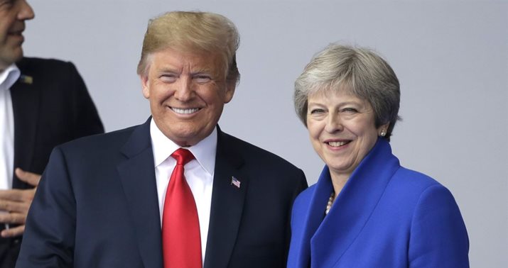 Η Μέι ανυπομονεί να εξηγήσει στον Τραμπ τα σχέδιά της για το Brexit