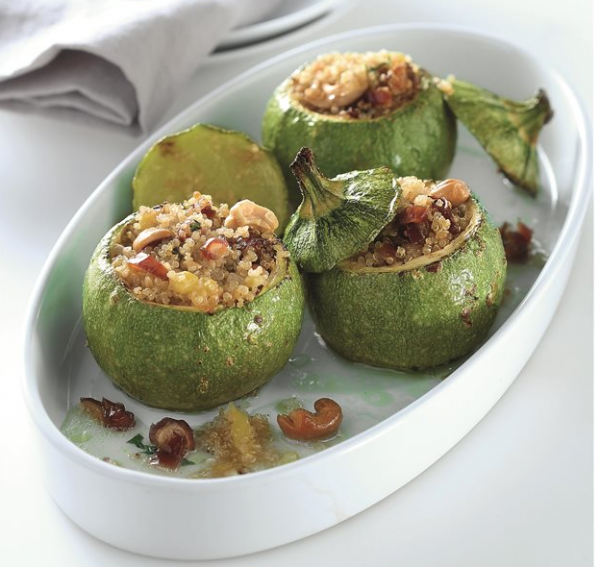 Kολοκυθάκια γεμιστά με κινόα