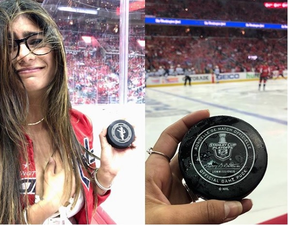 Λιφτινγκ στο στήθος για τη Μία Καλίφα λόγω… ιπτάμενου δίσκου χόκεϊ