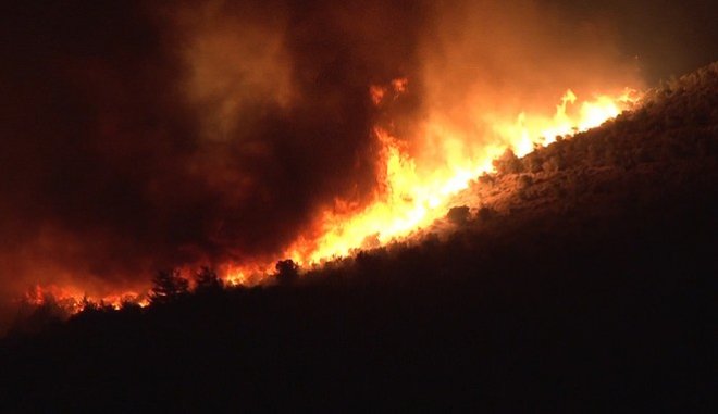 Πυρκαγιά στις Μάλες της Ιεράπετρας