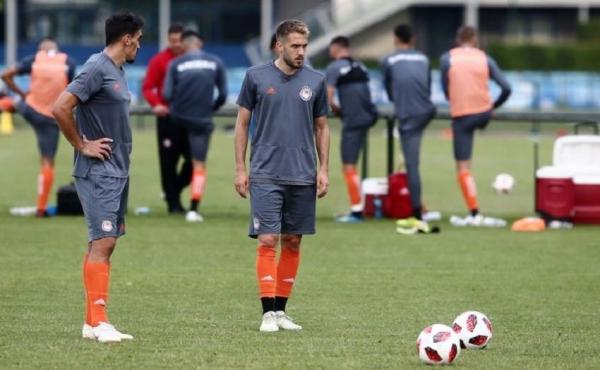 Ολυμπιακός: Η πρώτη προπόνηση στο Βέλγιο