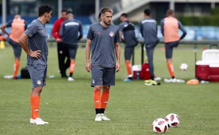 Ολυμπιακός: Η πρώτη προπόνηση στο Βέλγιο