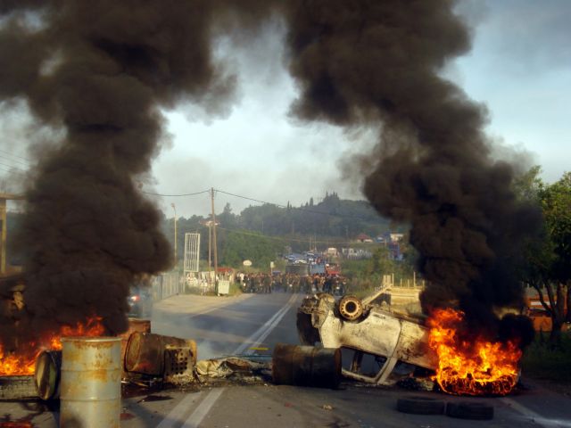 Επεισόδια στο ΧΥΤΑ Λευκίμμης – Ένας τραυματισμός κατοίκου