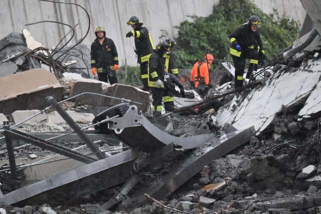 Τραγωδία Γένοβα: 39 νεκροί, συνεχίζονται οι έρευνες