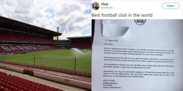 Επιστολή της Μπάρνσλεϊ σε φίλαθλο της που πάσχει από κατάθλιψη [Εικόνα]