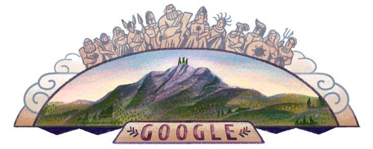 Όλυμπος : Στο ελληνικό βουνό αφιερωμένο το Google doodle