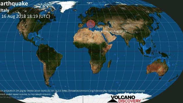 Ιταλία : Σεισμική δόνηση 5,2 Ρίχτερ στην περιοχή Μολίζε
