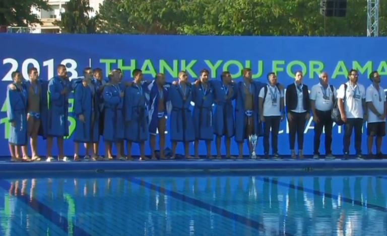 Εθνική πόλο εφήβων : Η απονομή στους παγκόσμιους πρωταθλητές