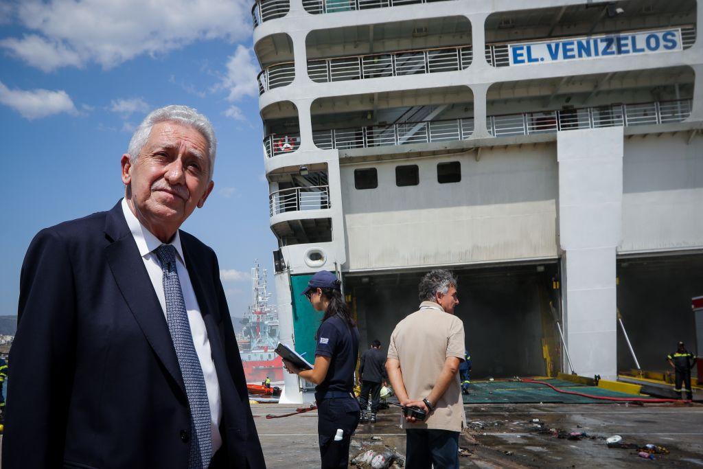 Στον Πειραιά για το «Ελευθέριος Βενιζέλος» ο Κουβέλης