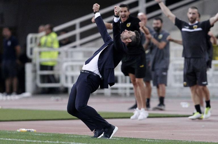 Ξέφρενος πανηγυρισμός Ουζουνίδη για την πρόκριση